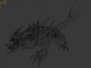 low poly 3d monster - rodents 3D मॉडल