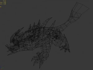 low poly 3d monster - rodents 3D Model
