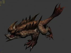 low poly 3d monster - rodents 3D Model
