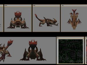 low poly 3d monster - rodents 3D Model
