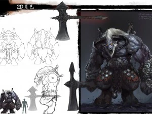 mostro 3d low poly - mostro testa di mucca Modello 3D