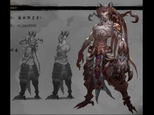 Low-Poly-3D-Monster - W&auml;chter 3D Modell