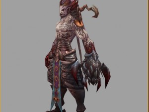 low poly 3d monster - guardian Model 3D