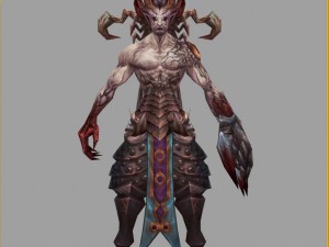 low poly 3d monster - guardian Model 3D