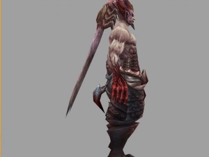 low poly 3d monster - guardian Model 3D