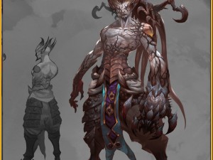 low poly 3d monster - guardian Model 3D