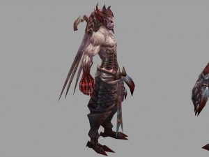 low poly 3d monster - guardian Model 3D