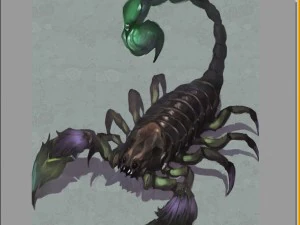 monstruo 3d de baja poli - cola de troll Modelo 3D