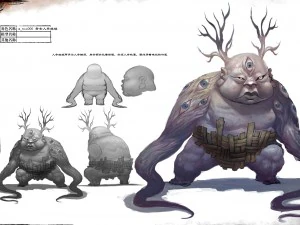 Low-Poly-3D-Monster &ndash; Qing-Xuan-Ginseng-Puppe 3D Modell