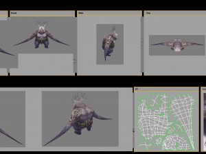 low poly 3d monster - qing xuan ginseng doll Modello 3D