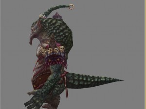 low poly 3d monster - armadillo fine Model 3D