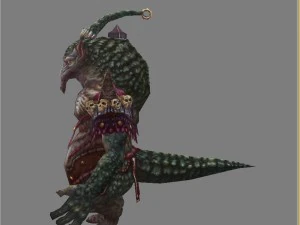 low poly 3d monster - armadillo fine 3D Model