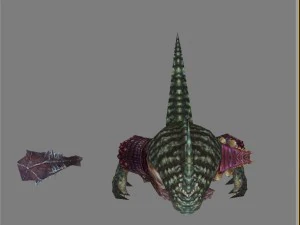 low poly 3d monster - armadillo fine 3D Model