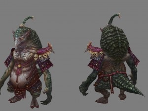 low poly 3d monster - armadillo fine Model 3D
