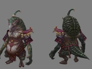 low poly 3d monster - armadillo fine 3D Model