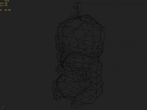 low poly 3d monster - ginseng fruit 02 3D Модель