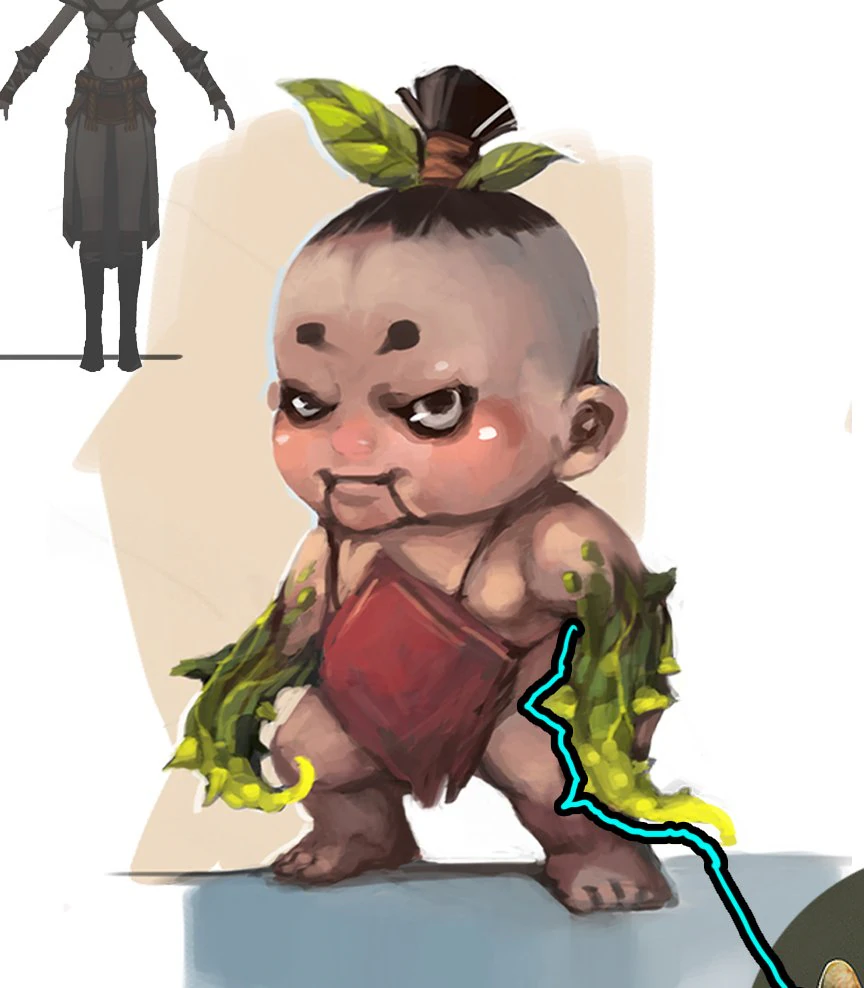low poly 3d monster - ginseng fruit doll 01 3D Model .c4d .max .obj .3ds .fbx .stl .blend 