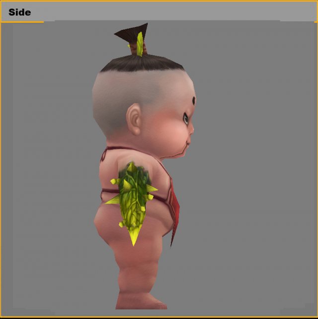 low poly 3d monster ginseng fruit doll 01 Mod le 3D in Fantasme