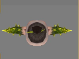 low poly 3d monster - ginseng fruit doll 01 3D Model