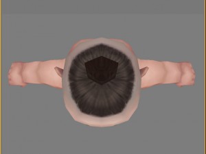 low poly 3d monster - ginseng fruit doll 02 Modèle 3D