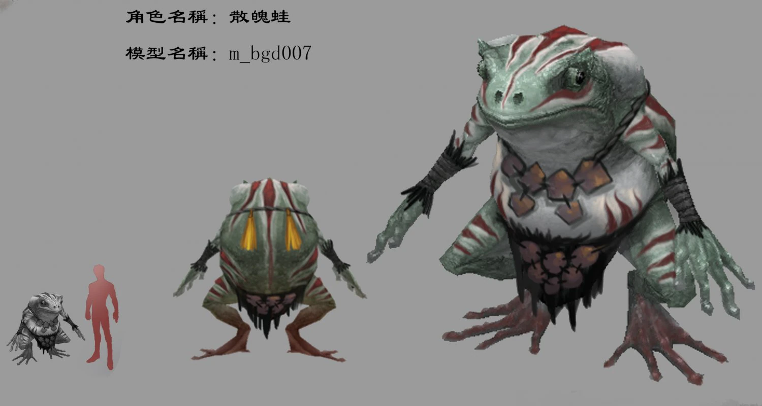 low poly 3d monster - scattered frog 3D Model .c4d .max .obj .3ds .fbx .stl .blend 