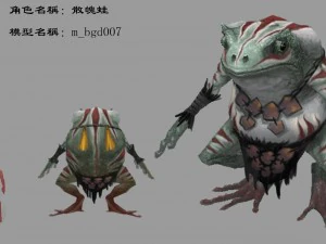 Low-Poly-3D-Monster &ndash; verstreuter Frosch 3D Modell