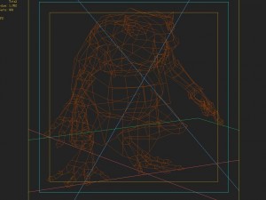 low poly 3d monster - scattered frog Modello 3D