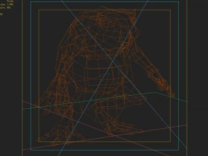 low poly 3d monster - scattered frog 3D Model