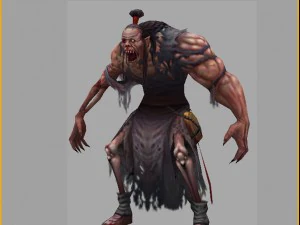low poly 3d monster - zombies 3D Model