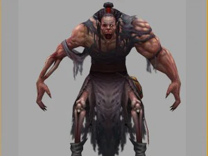 low poly 3d monster - zombies 3D Model