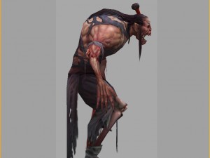 low poly 3d monster - zombies 3D-Modell