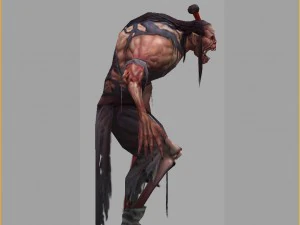 low poly 3d monster - zombies 3D Model
