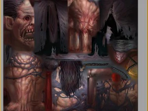 low poly 3d monster - zombies 3D Model