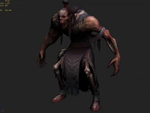 low poly 3d monster - zombies 3D Model