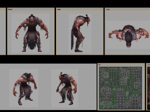 low poly 3d monster - zombies 3D-Modell
