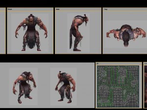 low poly 3d monster - zombies 3D Model