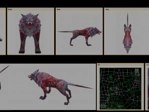 low poly 3d monster - zombies 3D Model