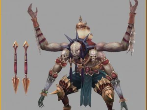 low poly 3d monster - shahua 3D Model
