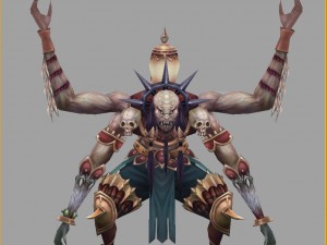 low poly 3d monster - shahua 3D 모델