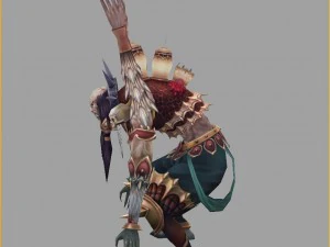 low poly 3d monster - shahua 3D Model
