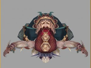 low poly 3d monster - shahua 3D Model