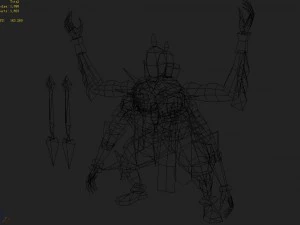 low poly 3d monster - shahua 3D Model