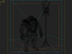 low poly 3d monster - shards resentment 3D Model