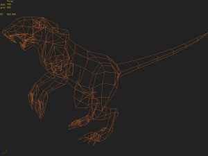 low poly 3d monster - gerbils 3D Model
