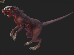 low poly 3d monster - gerbils 3D Model