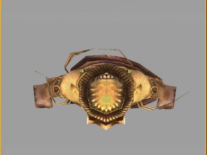low poly 3d monster - burnt copper man 02 Model 3D