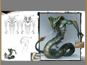 low poly 3d monster - snake boss 3D Model