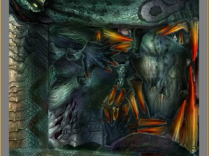 low poly 3d monster - snake boss 3D-Modell