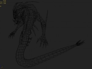 low poly 3d monster - snake boss 3D-Modell