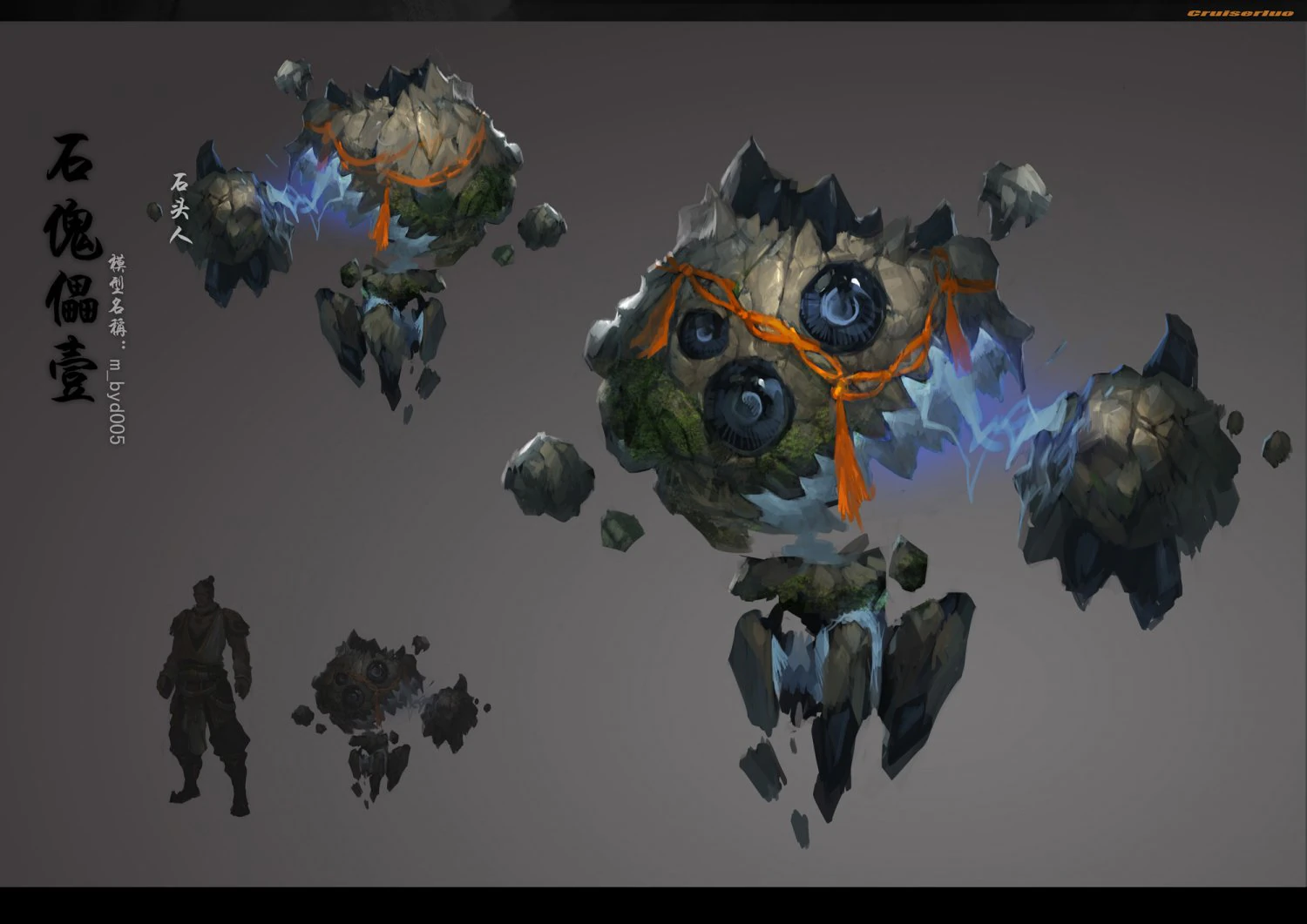 low poly 3d monster - ishigaki 3D Model .c4d .max .obj .3ds .fbx .stl .blend 